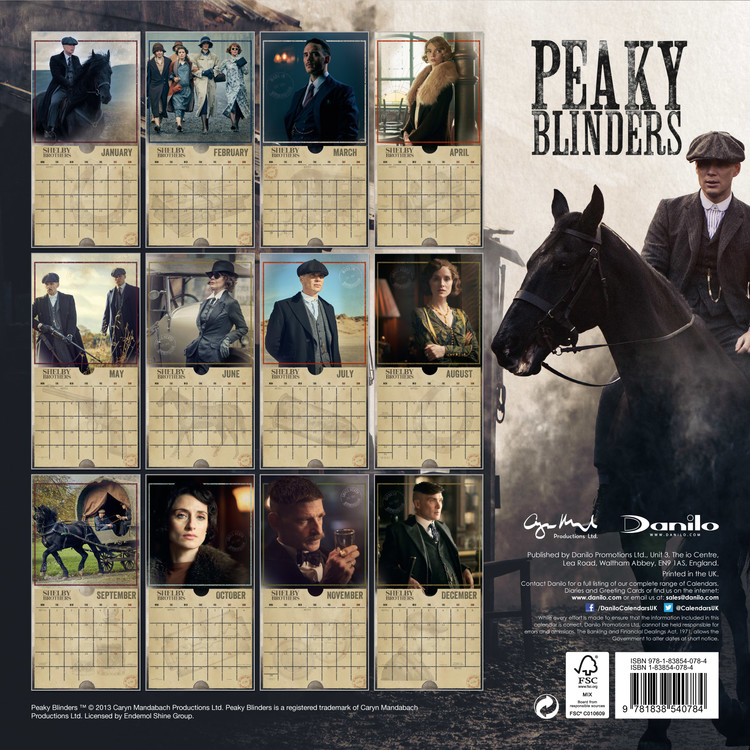 Peaky Blinders Calendarios de pared 2024 Consíguelos en Posters.es