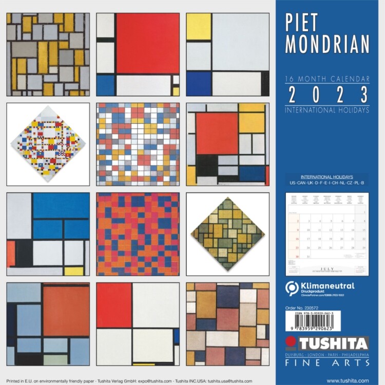 Piet Mondrian - Calendarios de pared 2023 | Consíguelos en 