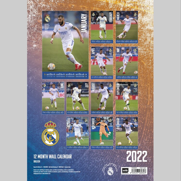 Calendario real madrid fútbol