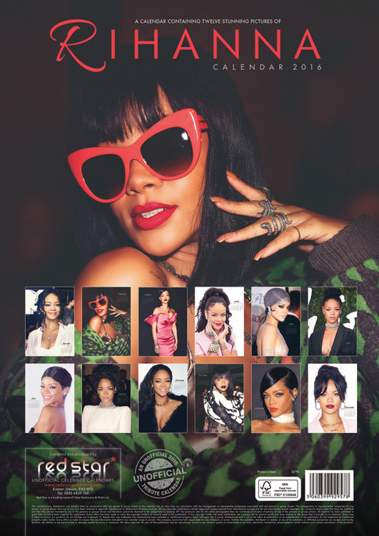 Rihanna Calendarios de pared 2024 Consíguelos en Posters.es