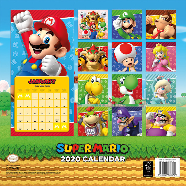 Super Mario Calendarios de pared 2024 Consíguelos en Posters.es