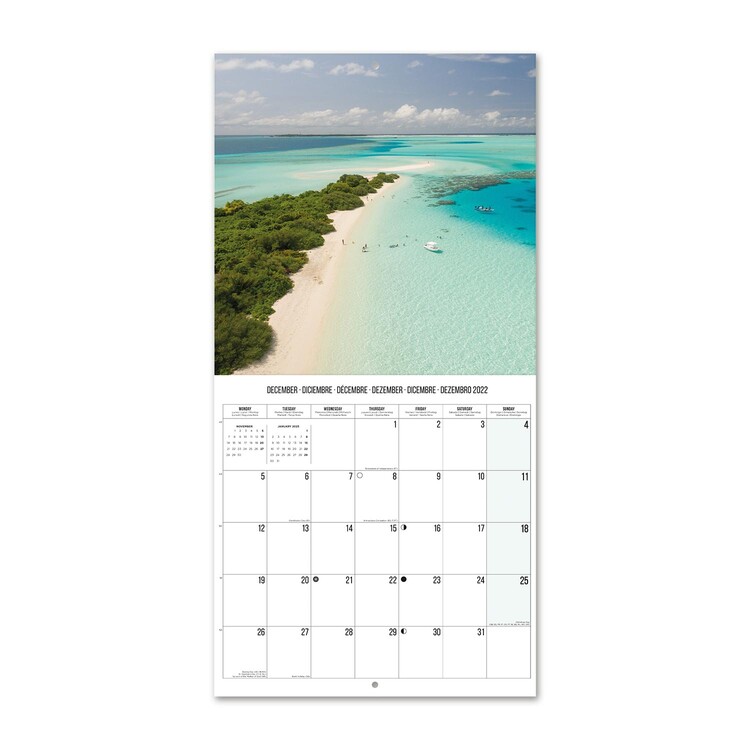 Calendario 2022 pared Calendario mensual Calendario pared │ Calendario 2022 Producto con licencia oficial Calendario Tropical Paradise 2022