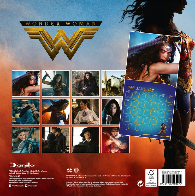 Wonder Woman Calendarios 2020