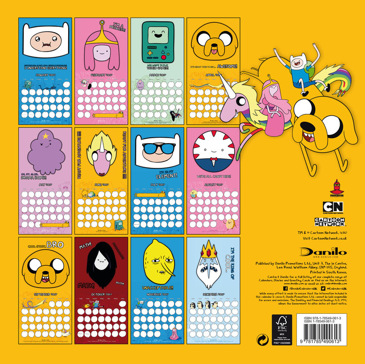 Adventure Time - Wall Calendars 2017 | Large Selection