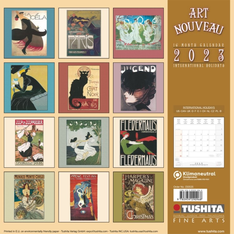 Art Nouveau - Wall Calendars 2023 | Buy at UKposters