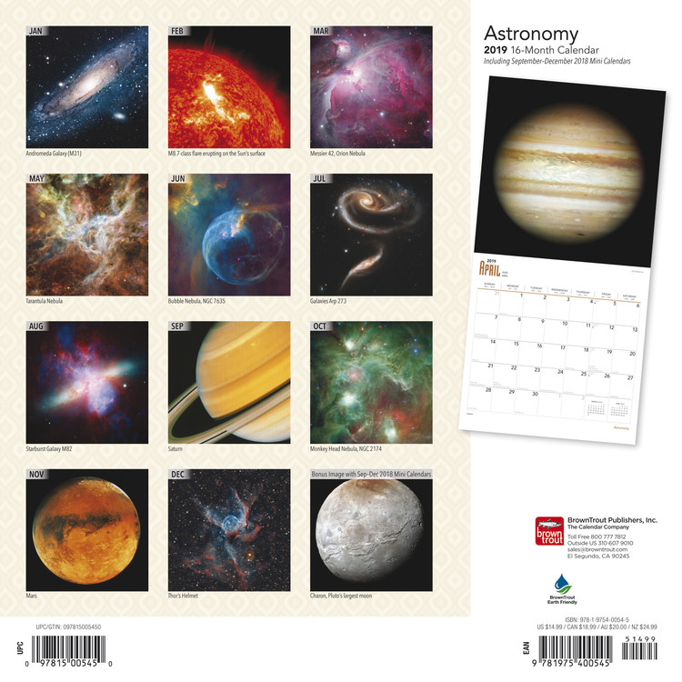 Astronomy Wall Calendars 2024 Buy at Europosters