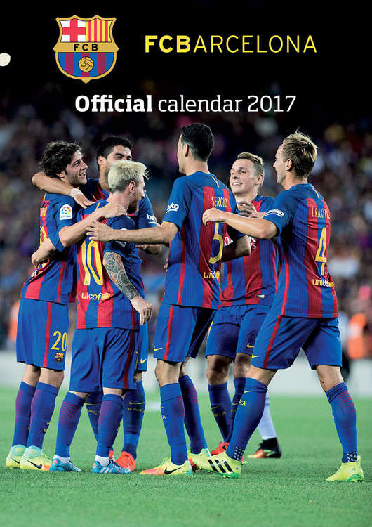 Barcelona + 12 free stickers Wall Calendars 2024 Buy at UKposters