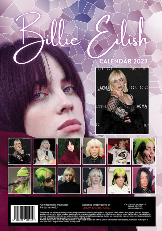 Billie Eilish Wall Calendars 2024 Buy at Europosters