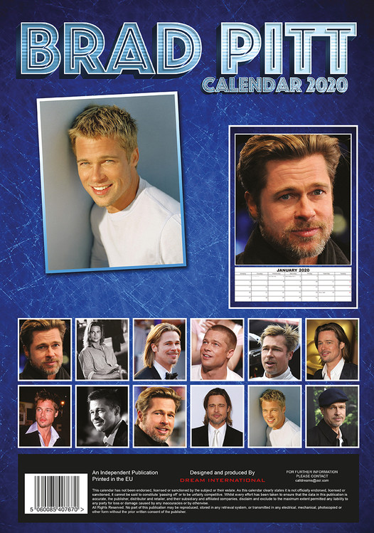 Brad Pitt Wall Calendars 2025 Buy at UKposters