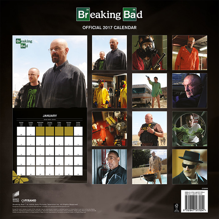 Breaking Bad Wall Calendars 2017 Buy at UKposters