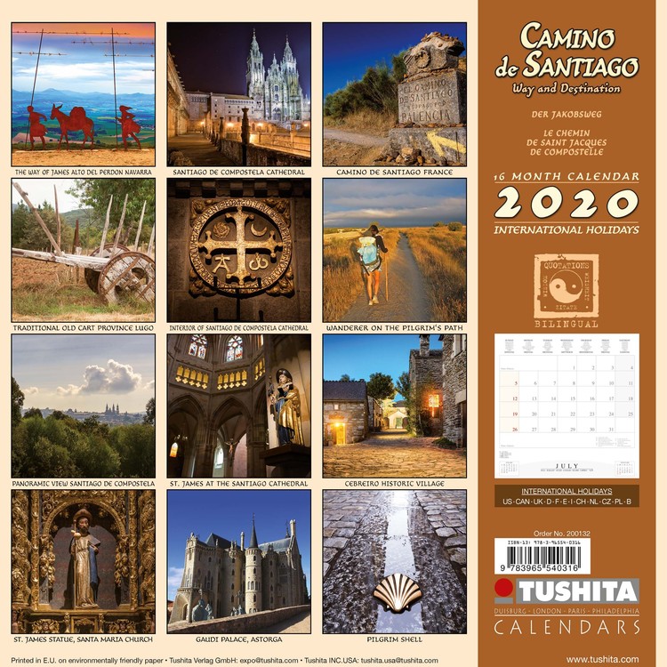 Camino de Santiago Wall Calendars 2024 Buy at UKposters
