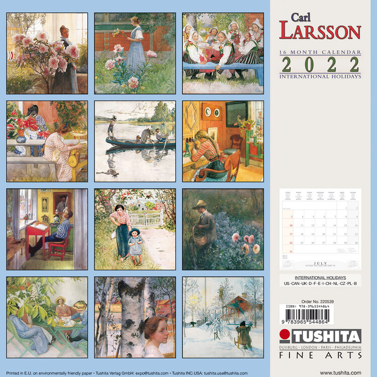 Carl Larsson Wall Calendars 2024 Buy at Europosters