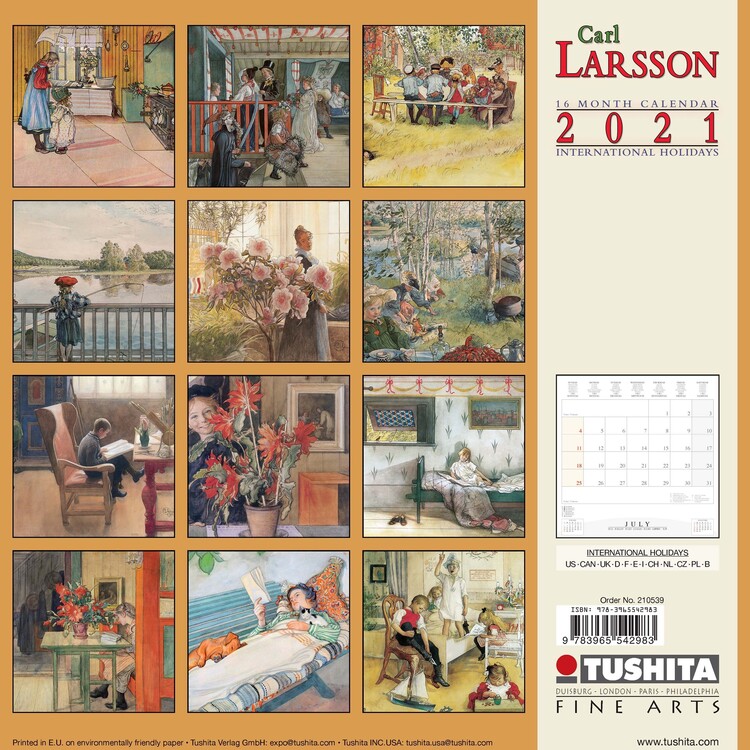 Carl Larsson Wall Calendars 2024 Buy at Europosters