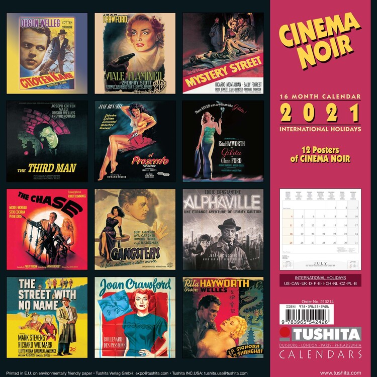 Cinema Noir Wall Calendars 2024 Buy at UKposters
