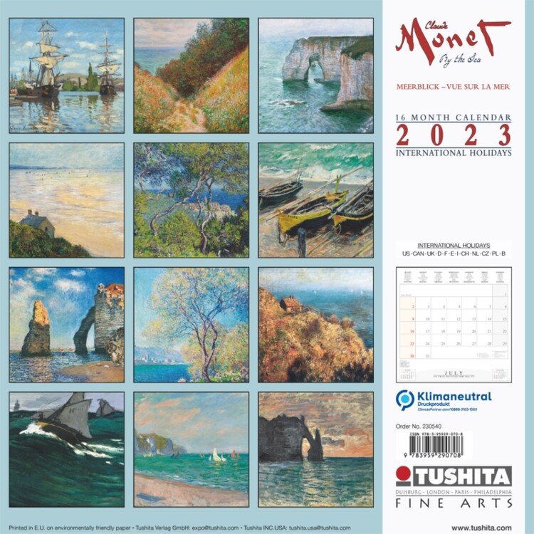 Claude Monet - By The Sea - Wall Calendars 2023 | Buy At Europosters