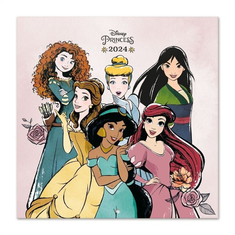 Disney Princess Wall Calendar 2025 
