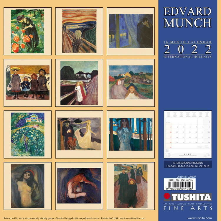 Edvard Munch The Scream Wall Calendars 2024 Buy at UKposters