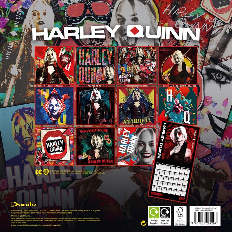 Harley Quinn Wall Calendars 2022 Buy at UKposters