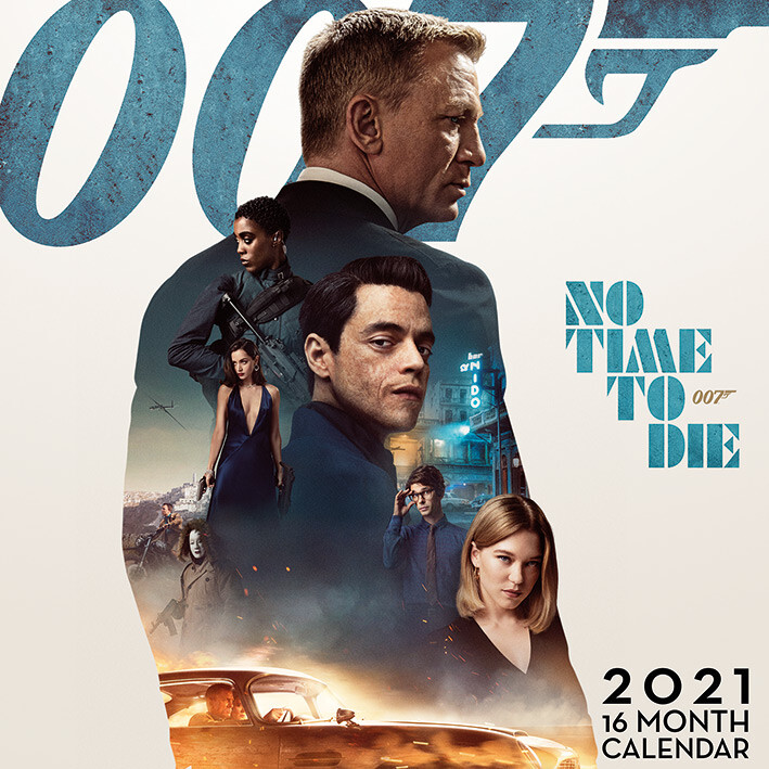 James Bond No Time to Die Wall Calendars 2021 Buy at UKposters