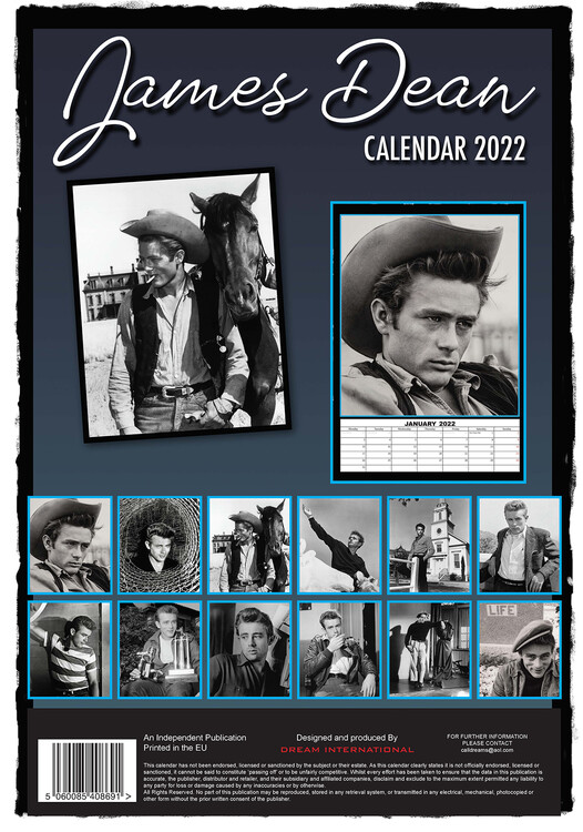 James Dean Wall Calendars 2024 Buy at Europosters