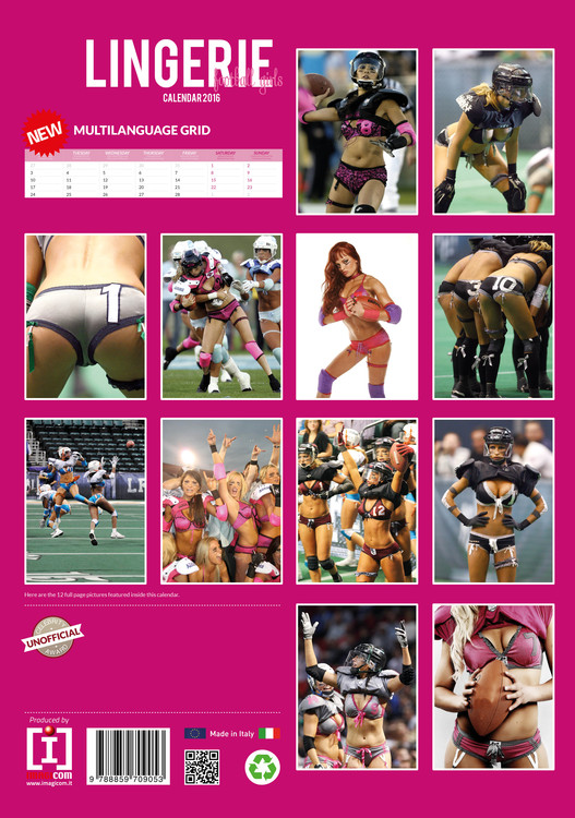 Lingerie Football Wall Calendars 2016 Buy at Europosters