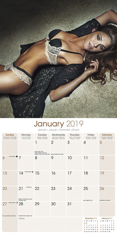 Calendar 2019 Lingerie