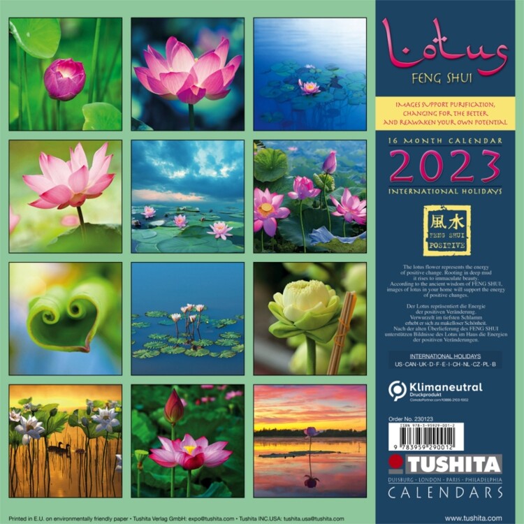 Lotus Feng Shui Wall Calendars 2023 Buy at Europosters