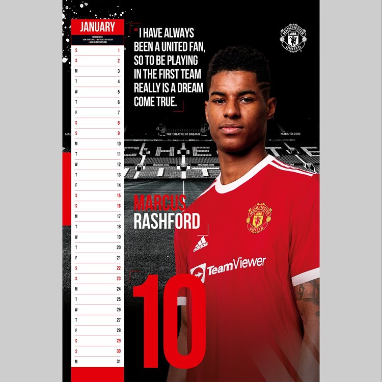 Manchester United FC Wall Calendars 2022 Buy at UKposters