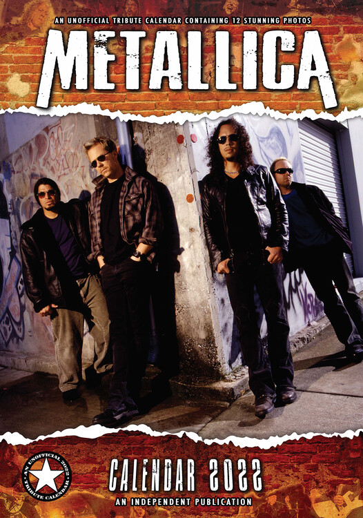 Metallica Wall Calendars 2022 Buy at Europosters