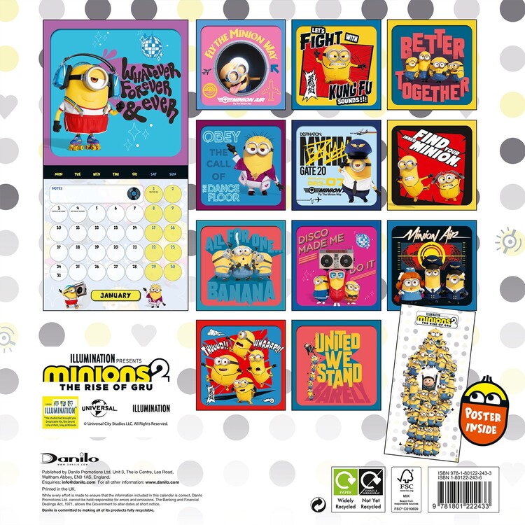 Minions - Wall Calendars 2024 | Buy at UKposters