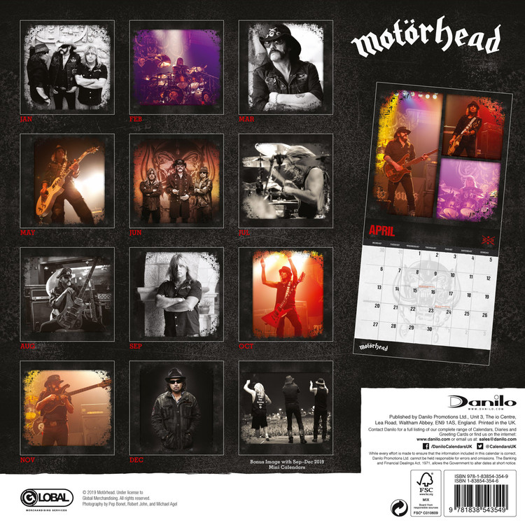 Motorhead - Wall Calendars 2024 | Buy at UKposters