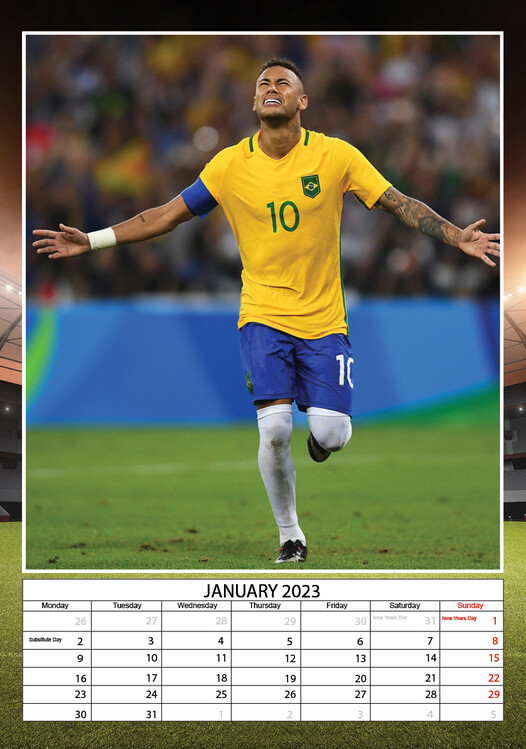 Neymar Wall Calendars 2024 Buy at Europosters