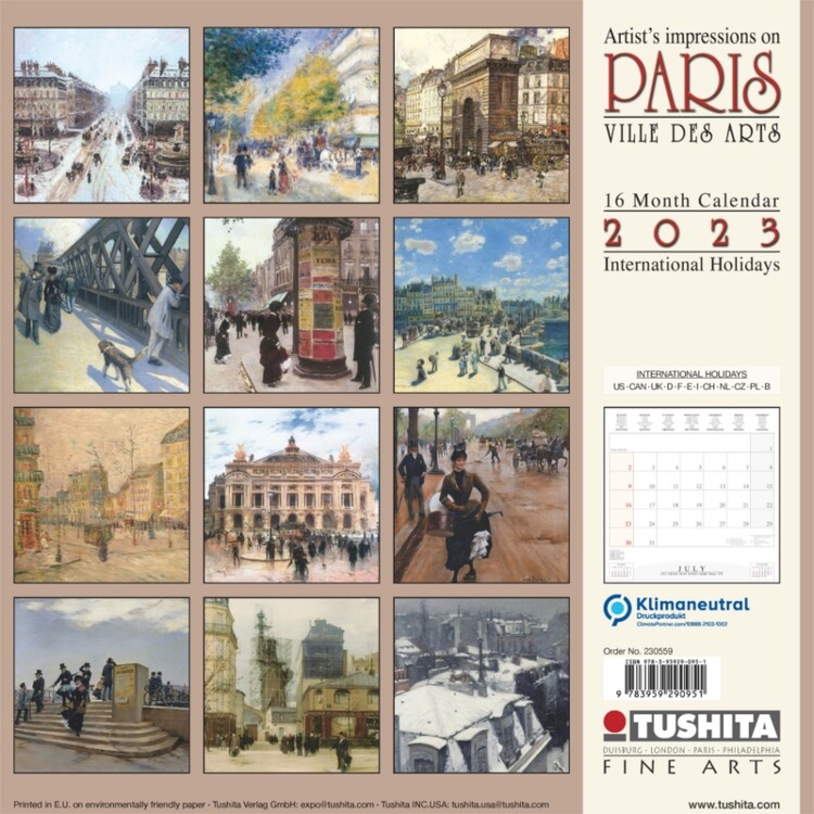 Paris - Ville des Arts - Wall Calendars 2023 | Buy at UKposters