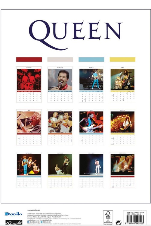 Queen Wall Calendars 2015 Buy at UKposters