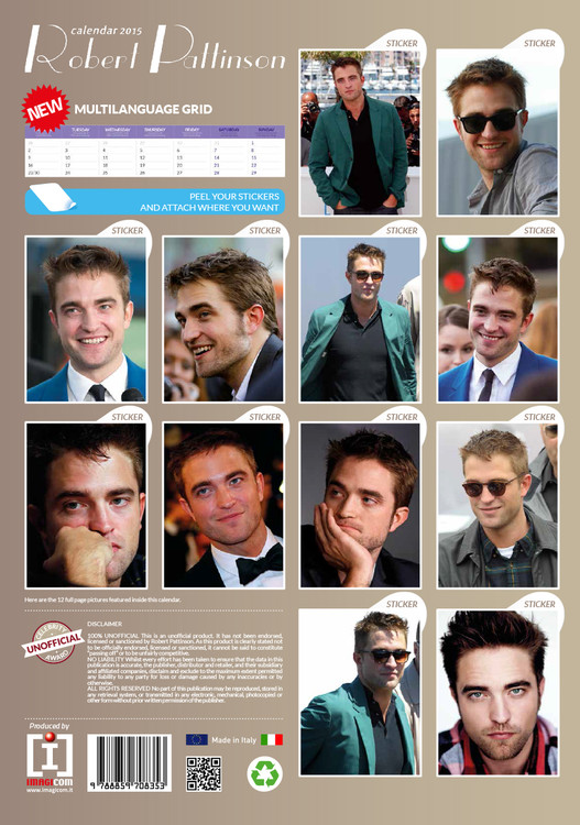 Playing By His Own Rules 2021 Wall Calendar Details about   Robert Pattinson 