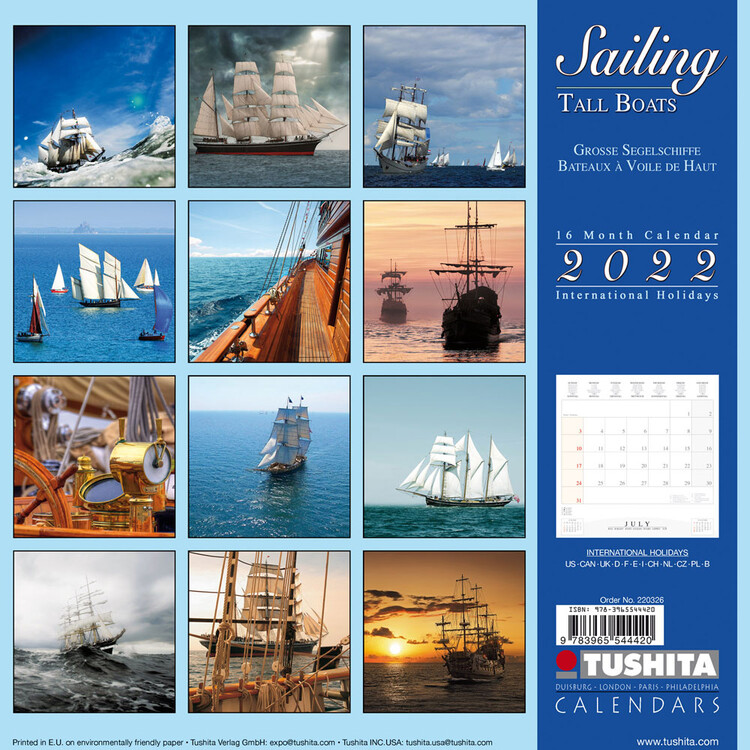 Sailing Tall Boats Wall Calendars 2024 Buy at Europosters