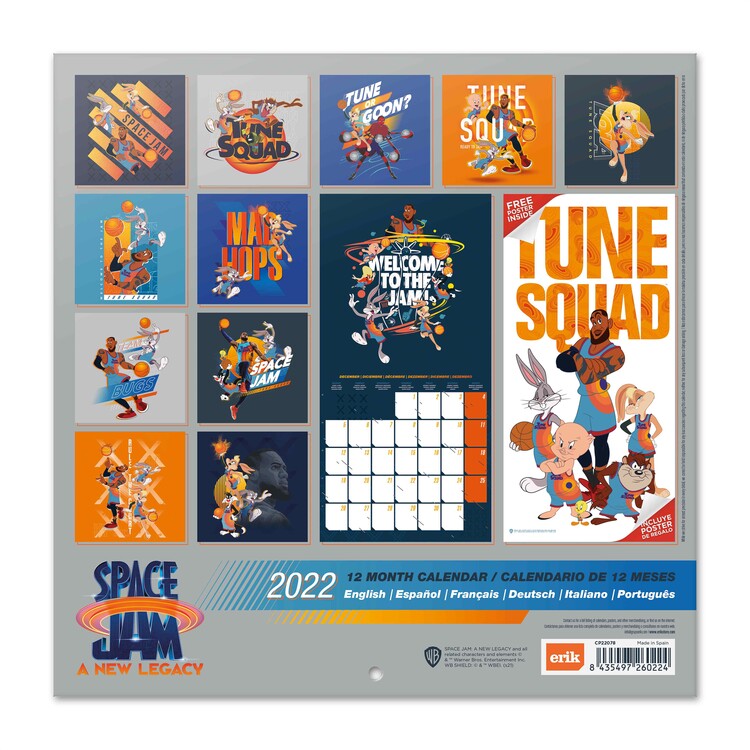 Space Jam Wall Calendars 2022 Buy at UKposters