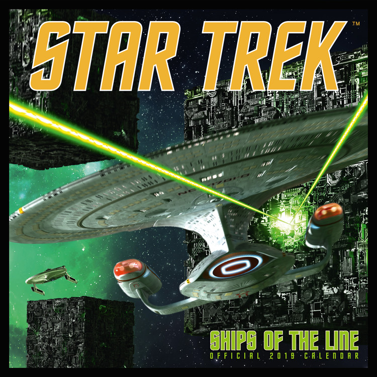 star trek ships of the line 2024 wall calendar