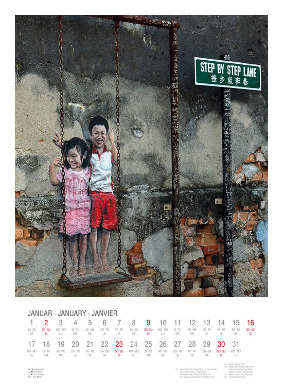 Street Art Wall Calendars 2024 Buy at Europosters