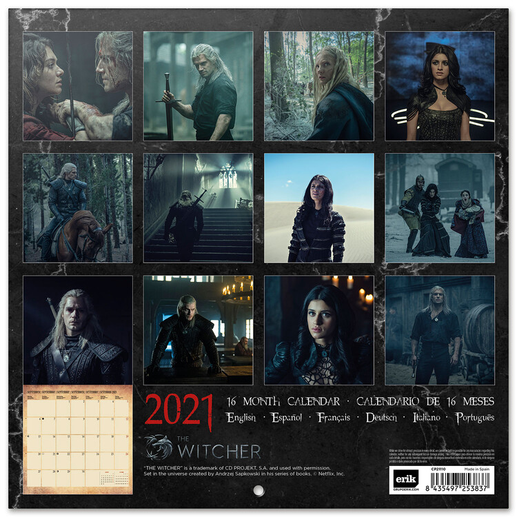 The Witcher Wall Calendars 2022 Buy at Europosters