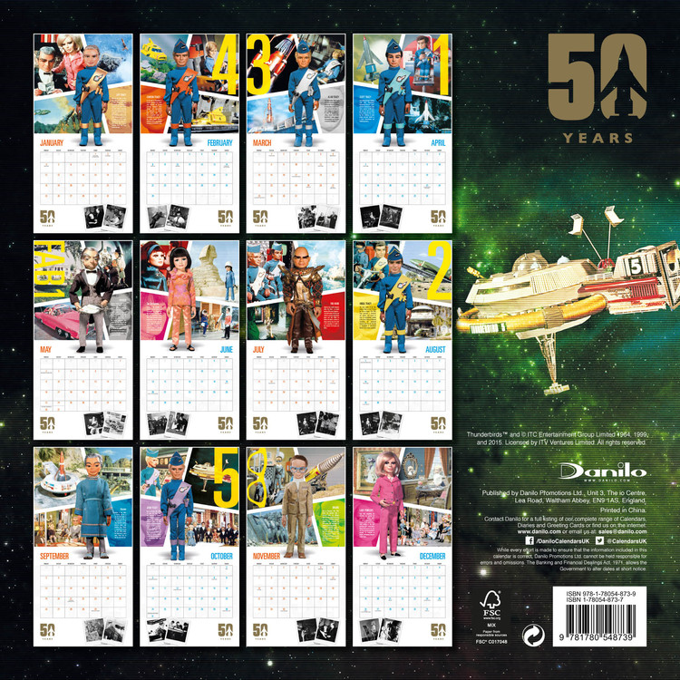 Thunderbirds Classic Edition Wall Calendars 2024 Buy at Europosters