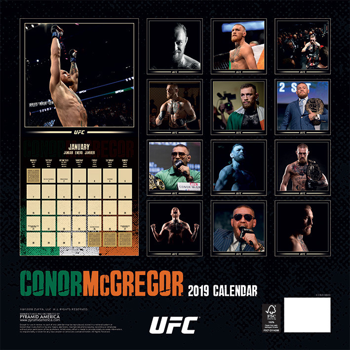 UFC Conor McGregor Wall Calendars 2019 Buy at Europosters