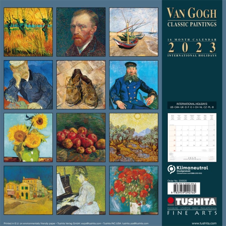 Vincent Van Gogh Classic Works Wall Calendars 2023 Buy at Europosters