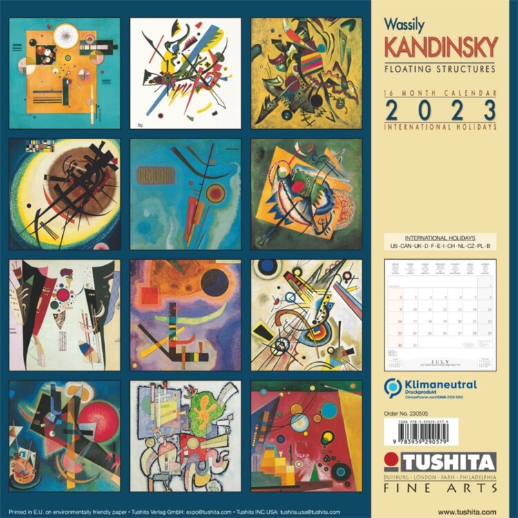 Wassily Kandinsky Floating Structures Wall Calendars 2023 Buy at