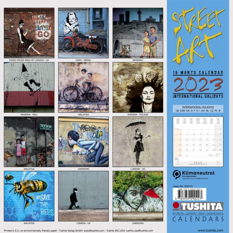 World Street Art - Wall Calendars 2023 | Buy at UKposters