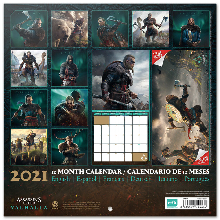 Assassin S Creed Valhalla Calendriers Achetez Sur Europosters Fr