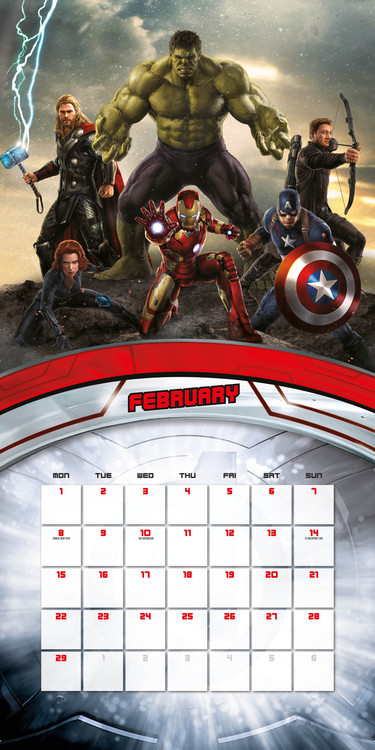 Avengers 2 L Ere D Ultron Calendriers Achetez Sur Europosters Fr