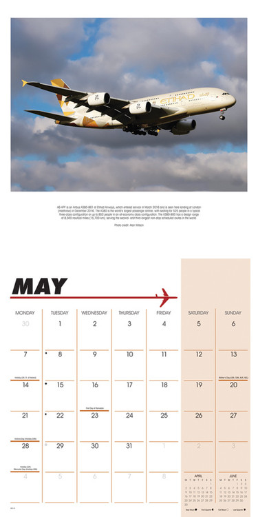 Calendrier Commercial 2022 Flight, Modern Commercial Airliners   Calendriers 2022 | Achetez 