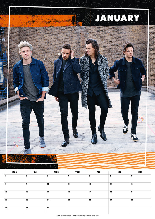 One Direction Calendriers Achetez Sur Europosters Fr
