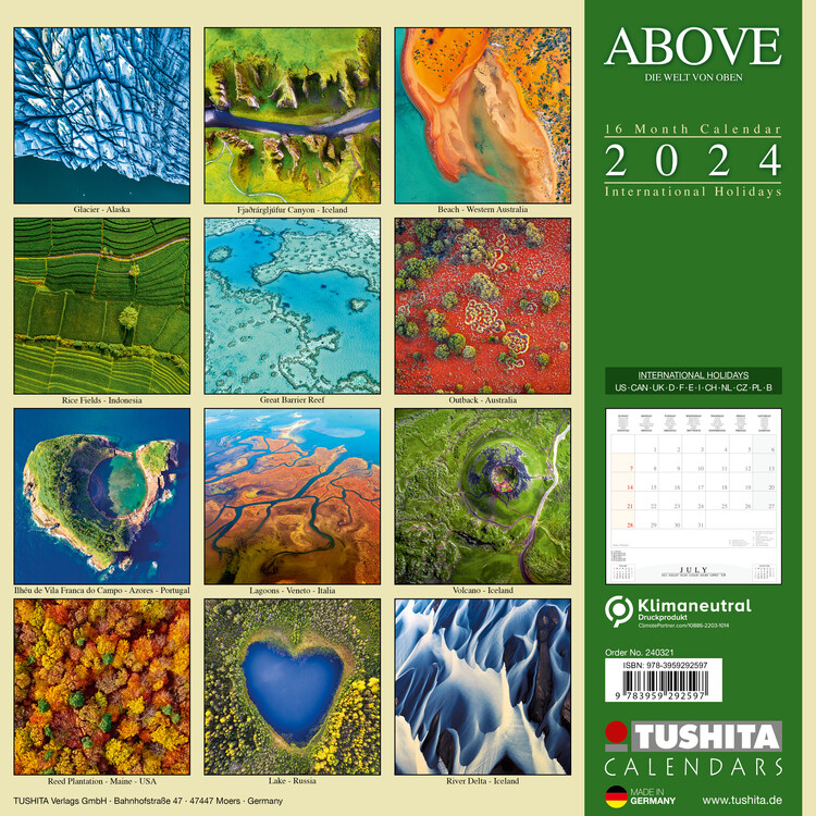 Above - Calendriers 2024